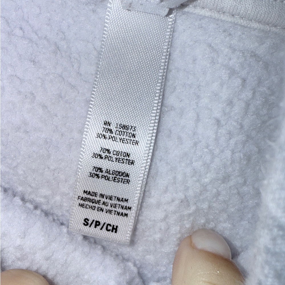 SKIMS Cotton Fleece Shrunken Hoodie – Heather Grey – Size Small (SOLD OUT) - Picture 2 of 6